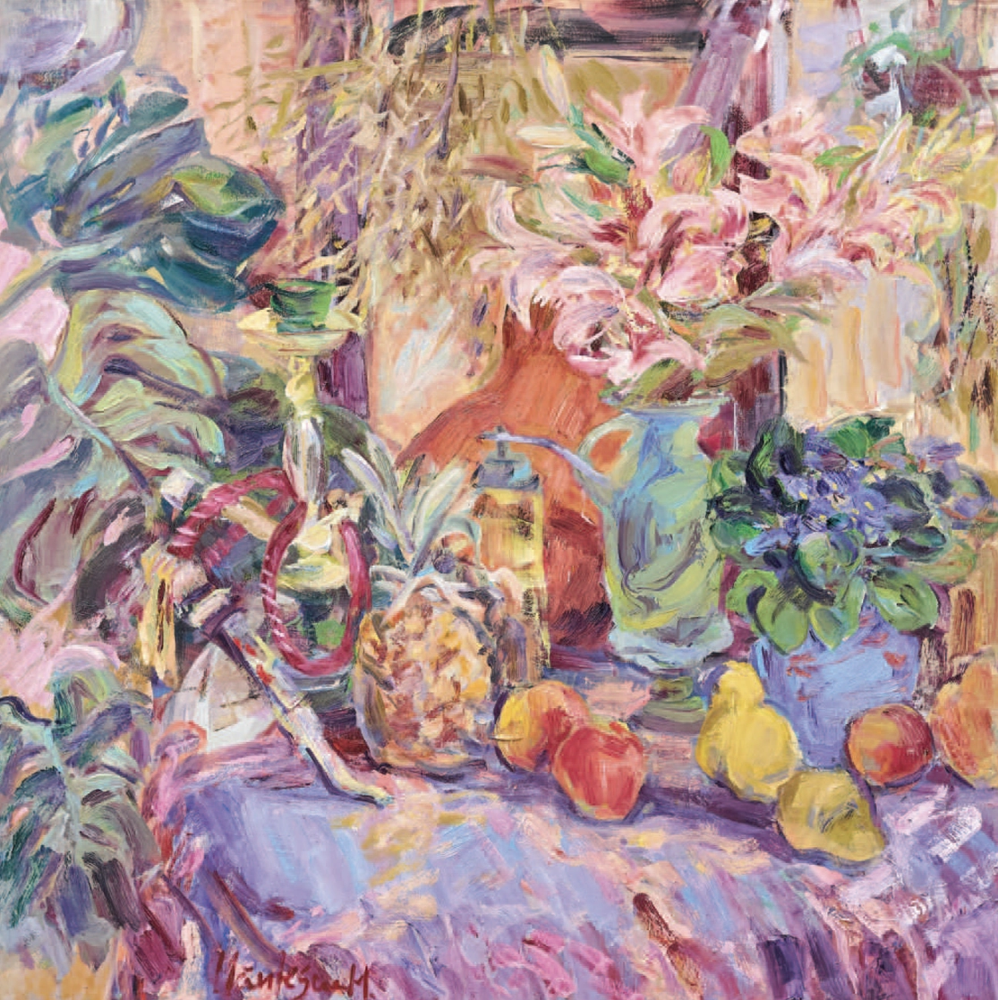 still-life-with-purple-liles-and-fruits-marinela-mantescu-isac-win-gallery